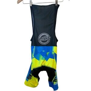 Hyper Threads Cycling Bib Shorts Small Spandex Gorpcore Neon Mens